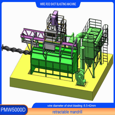 Hohe Reinheit Rückziehbare Drahtstange Spulen Schussblasmaschine für kundenspezifische Anforderungen