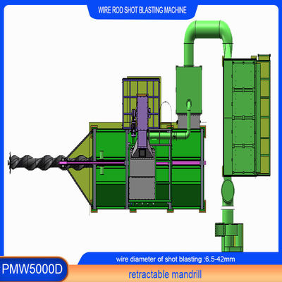 PMW5000D Automatische Rückziehbare Schraube Mandrel Drahtstange Spirale Schuss Sprengsystem Maschine
