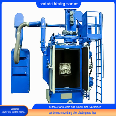 Spinner Hanger Schussblasmaschine mit Y-Spur und kundenspezifischem Crawler-Abrator