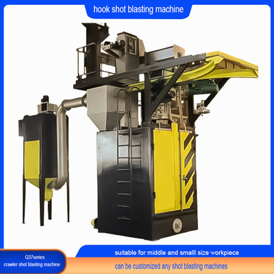 Spinner Hanger Schussblasmaschine mit Y-Spur und kundenspezifischem Crawler-Abrator