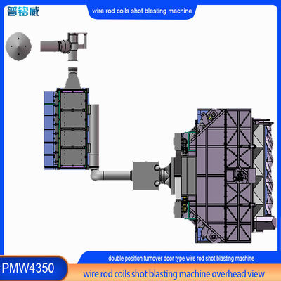 Anpassung Doppel Mandrels Drahtstange Schussblasmaschine für die Feder Stahloberfläche