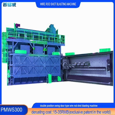 Wire Metal Surface Shot Blasting Machine mit Staubdichte 3 Mg/Kubikmeter Anpassung