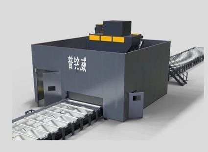 Kohlenstoffstahl Q6930g Rollconveyor Schussblasmaschine für Stahlkonstruktionen Eins