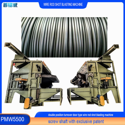 Wire Rod Coil Shot Blasting Machine mit hoher Reinheit und angewandtem Patent Mandrel