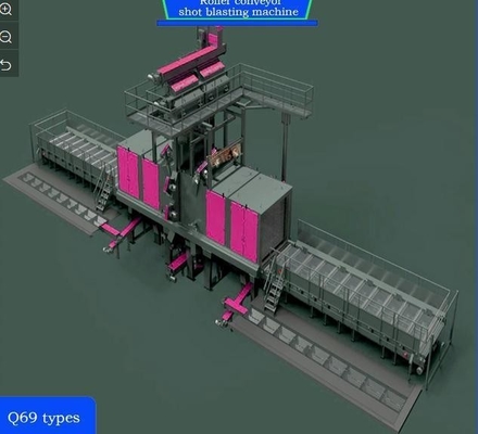 4*11kw Hochkonvektion Vorheizung Rollförderer Schuss Blasmaschine Anpassung