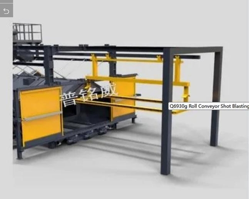 Einjähriges Kundendienst 2024 Rollconveyor Schussblasmaschine für Stahlkonstruktionen