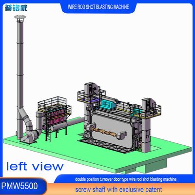 30kw/Set Triebwerkskopf Leistung Pmw 5500 Drahtstange Schuss Sprengmaschine 8 Sprengräder