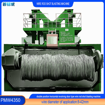 Wire Rod Coil Shot Blasting Machine für das Beladen mit Doppelmandrel