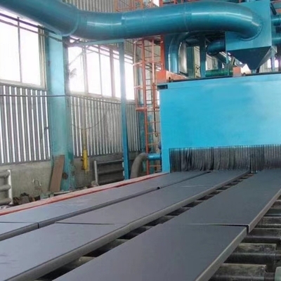 10m x 3m Rolltisch-Sprengmaschine für Stahlkonstruktionen