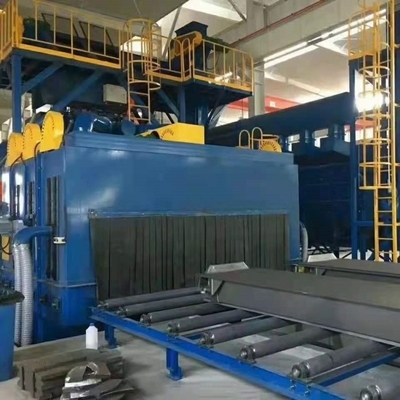 10m x 3m Rolltisch-Sprengmaschine für Stahlkonstruktionen