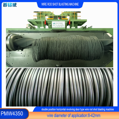 Spezialisierte Wire Rod Coil Shot Blasting Machine zur Reinigung von 3-6 Spulen pro Stunde