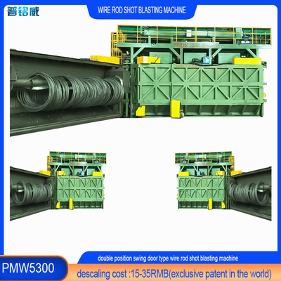 High-Cost-Effizienz-Drahtstange Spulen Schuss Blasting-Maschine mit 16,8 * 12,4 * 5,8m Größe