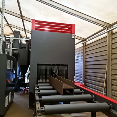 Individuell angepasste Schleuderausblasmaschine mit Walzwerkstück Breite 1500 mm