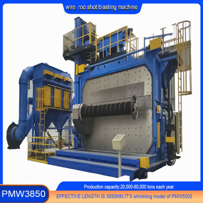 Derusting Kosten 20-40RMB/T Drahtstange Schuss Sprengmaschine 8-42 mm mit elektrischem Brennstoff