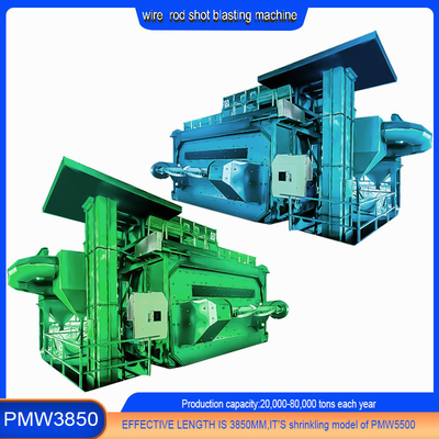 Derusting Kosten 20-40RMB/T Drahtstange Schuss Sprengmaschine 8-42 mm mit elektrischem Brennstoff