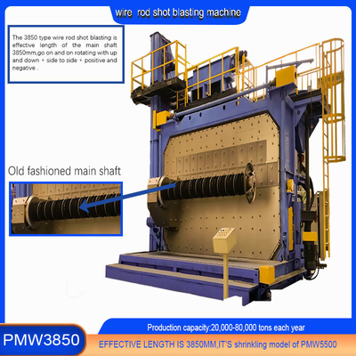 Spring Steel Wire Roll Shot Blasting Machine mit einem Jahr Nachverkaufsservice