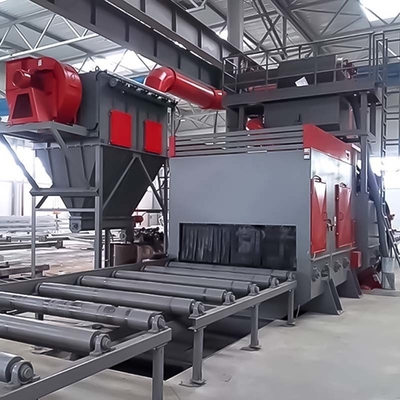 Rollenfördermaschine Schussblasmaschine für Werkstück Breite 1500mm Anpassungsmöglichkeit