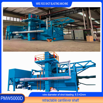Einzige Position Hanging Wire Rod Coil Shot Blasting Machine mit Anpassungsoption