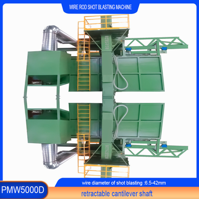 Einzige Position Hanging Wire Rod Coil Shot Blasting Machine mit Anpassungsoption