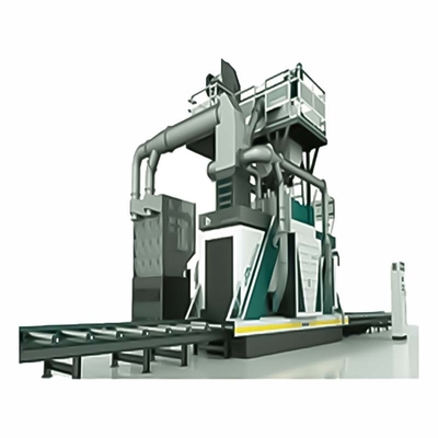 4*11kw Impeller Head Power Crawler Abrator für Blechplatten im Rollenförderkonzept