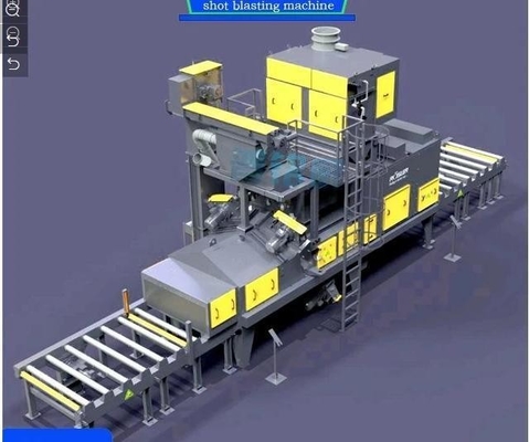 Elektrische Brennstoffe Mehrfachmodelle Rollenförderer Schussstrahlreinigungsmaschine 2024