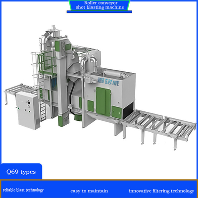 Crawler Abrator kundenspezifisch kundenspezifisch Rollenförderer Schuss Blast Reinigungsmaschine