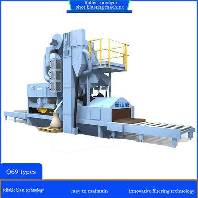Crawler Abrator kundenspezifisch kundenspezifisch Rollenförderer Schuss Blast Reinigungsmaschine