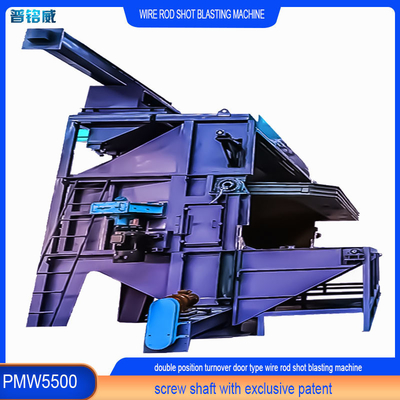 Wire Shot Blasting Machine für Drahtoberflächen-Abspülung 60000-120000 Tonnen