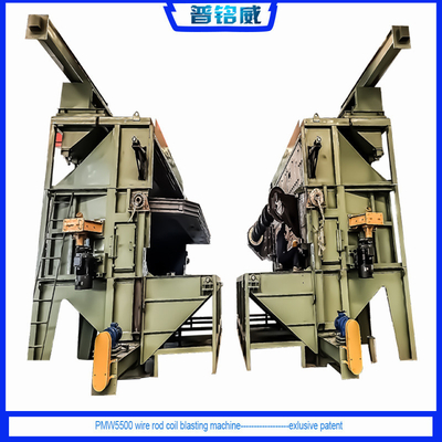Wire Shot Blasting Machine für Drahtoberflächen-Abspülung 60000-120000 Tonnen