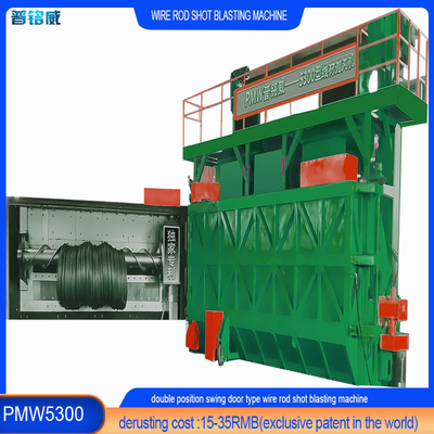 angepasste Wire Rod Shot Blasting Machine für die Oberflächenreinigung von Stahldraht