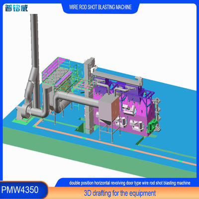 30 kW/Set Triebwerkskopf-Stromdraht-Sprengmaschine zur Rostentfernung der Drahtoberfläche
