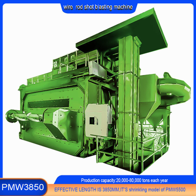 Wire Stock Shot Blasting Machine mit Umschlagstürtyp und 20-40RMB/T Derusting-Kosten