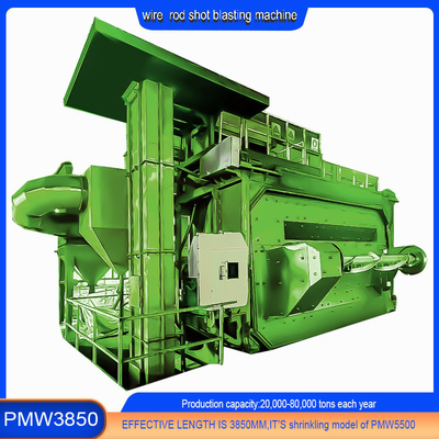 Wire Stock Shot Blasting Machine mit Umschlagstürtyp und 20-40RMB/T Derusting-Kosten