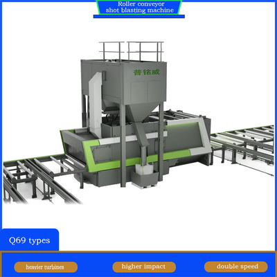 Blastwheel PLC Steuerung Rollerförderer Schuss Blastmaschine Elektrisch und Brennstoff elektrisch