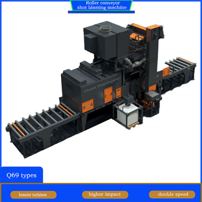 Impeller-Kopf-Leistung 4*11kw Walzförderer Schussblasmaschine zum Abnehmen von Mühlschalen