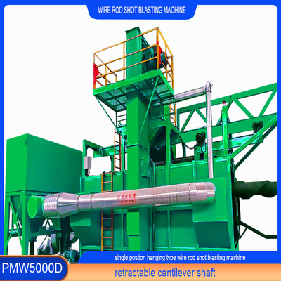 PMW5000D Automatische Reinigungsdraht-Roll-Shot-Blasing-Maschine für Hochkohlenstoffstahldraht