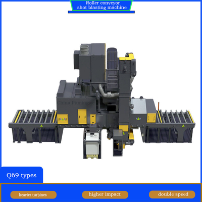 Automatische Q6930A High-End-Rollentransporter-Schussblasmaschine für große Stahlbalken