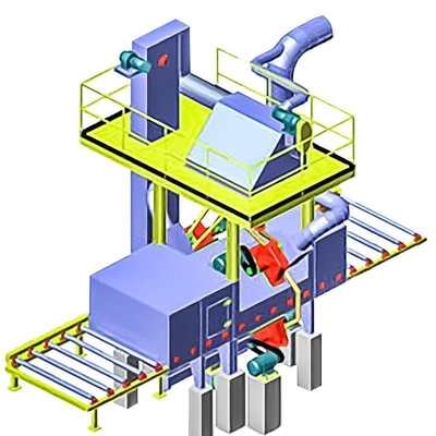 Rollenförderer Katen-Durch-Abrator für H-Beam Shot Blasting Maschine angepasst