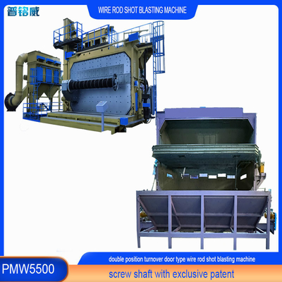 Hohe Reinheit PMW5500 Drahtstange Spulen Schussblasmaschine mit 3600 kg/Min Kapazität