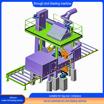 Spezialisierte durch Typ Schuss Blasting Machine mit 6 * 30 Impeller Head Power gemacht