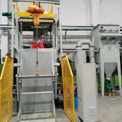 1 Tonnen Ladekapazität Sandblasing Crawler Shot Blasting Machine für die Frühlingsindustrie