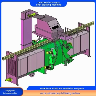Übergeordnete Gerade Monorail Fördermaschine Schussblasmaschine 20 Jahre Erfahrung im Design