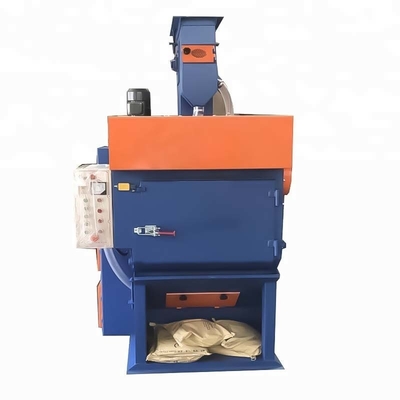 Vertikaler Schussstrahler aus stahlfreiem Stahl mit Automation des Typs Gummi-Crawler