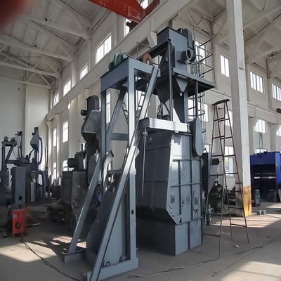 2.0-2.8 t/h Produktionsgeschwindigkeit Kleinmaschine zur Schussstrahlmaschine mit Spaltmaschine