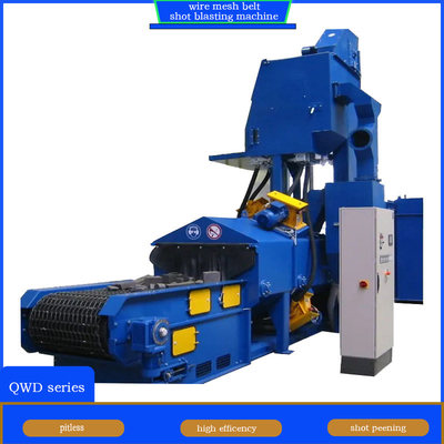 1200 mm Drahtnetz-Crawler-Abrator-Schussblasmaschine mit 0,5-4 M/Min Reinigungsgeschwindigkeit