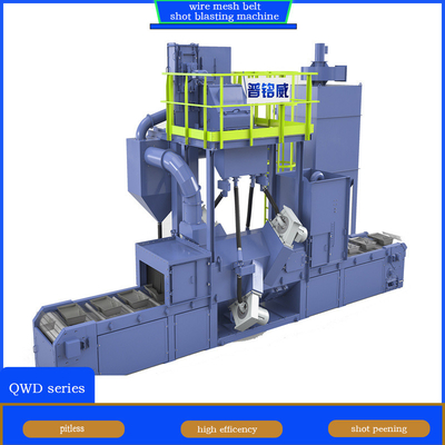 Crawler Abrator Drahtnetz Förderband Schussblasmaschine mit 10 Blasträdern