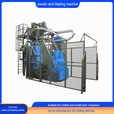 Niedriger Lärmpegel Crawler Abrator Tumble Gummi Gürtel Schuss Sprengmaschine Anpassung