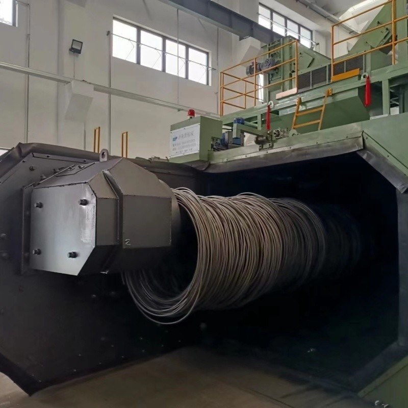 Elektrische Einzelstation Blaue Vollspirale Drahtschussblasmaschine für und Energieeinsparung