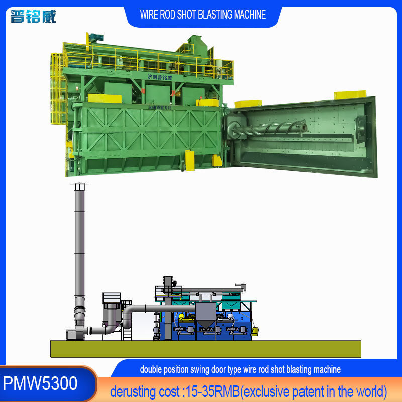 Zweifarbige Drahtstange-Spulen-Sprengmaschine für Drahtoberflächenabbau bei Pumingwei
