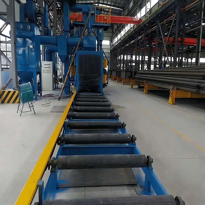 Q69-Rolle-Typ Durchgang durch automatische Schussstrahmaschine mit individuellem Design
